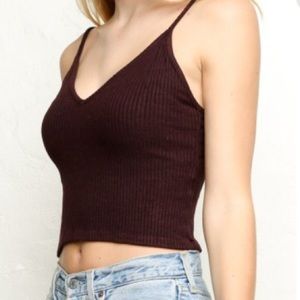 Dark maroon Brandy Melville tank top
